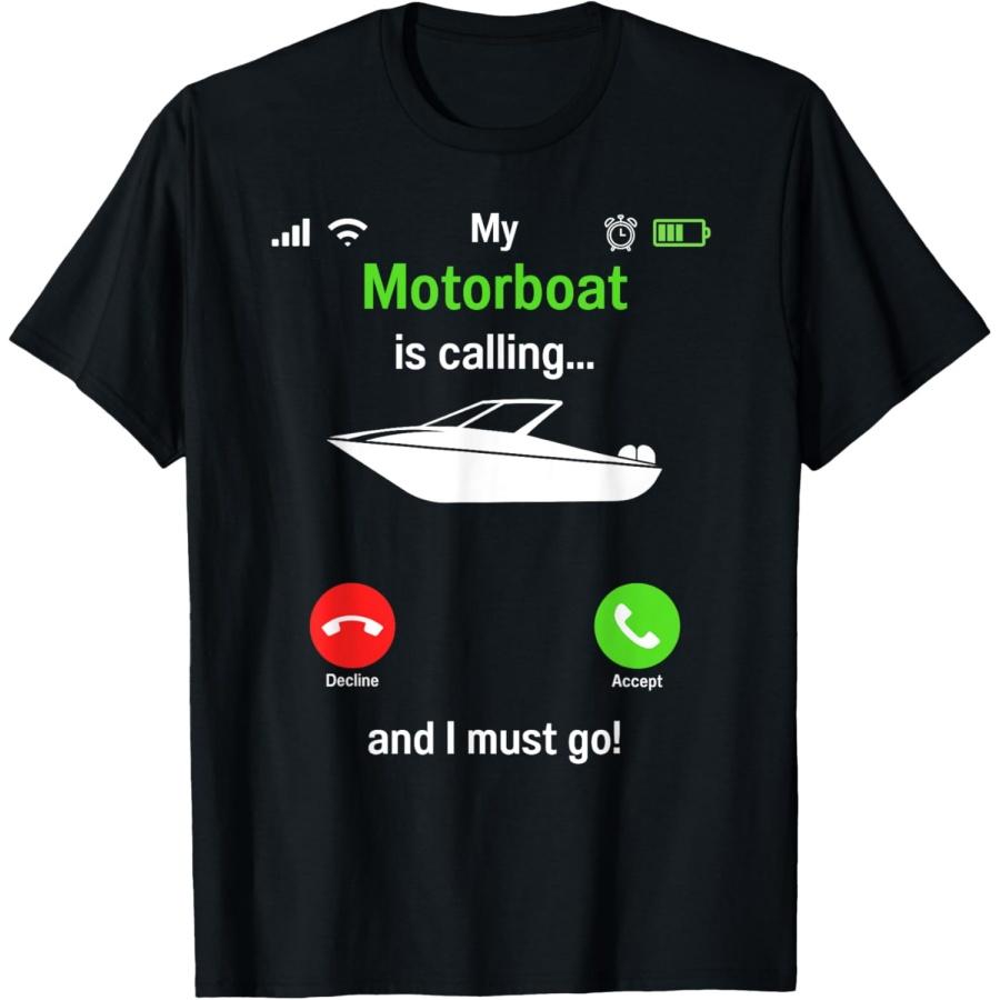 Моторные Лодки Капитан Скоростной Катер Владелец Моторной Лодки Футболка XXXXXL чёрный