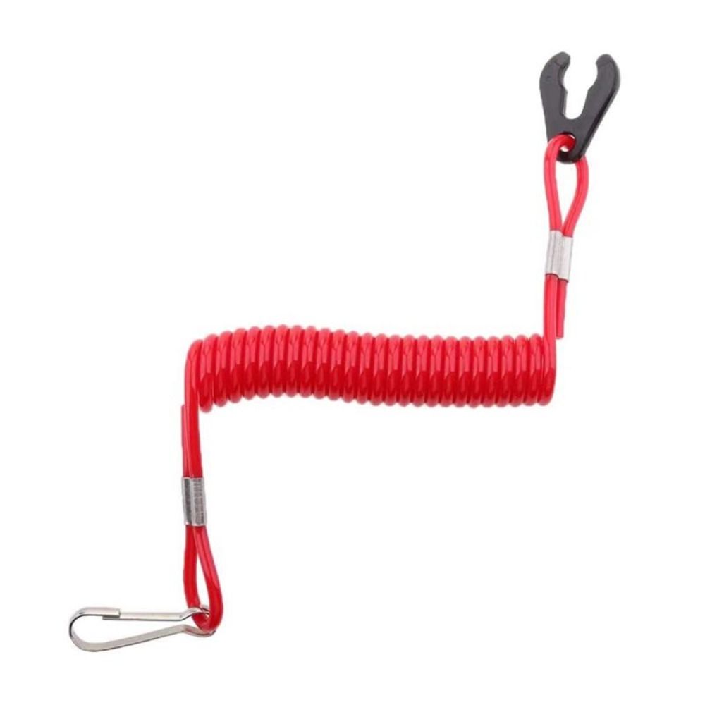 Безопасная веревка для пожаротушения моторной лодки Растягивающийся переключатель Пламегасящая веревка для моторной лодки красный